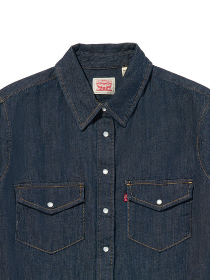 ICONIC ウエスタンシャツ ダークインディゴ