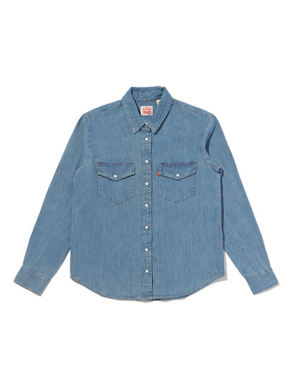 ICONIC ウエスタンシャツ ミディアムインディゴ