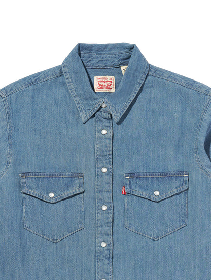 ICONIC ウエスタンシャツ ミディアムインディゴ