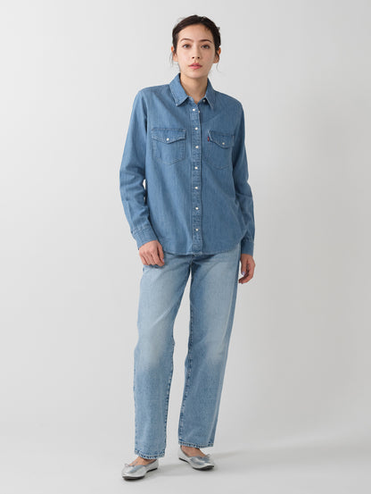 ICONIC ウエスタンシャツ ミディアムインディゴ