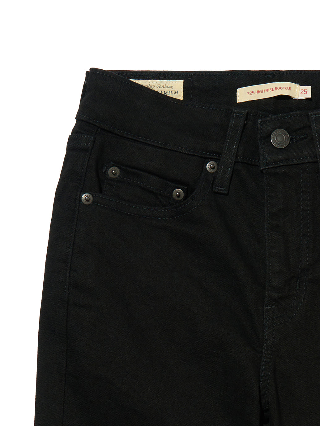 725™ ハイライズ ブーツカット ブラック