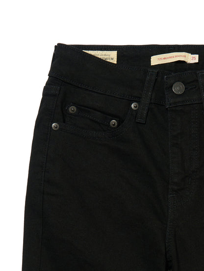 725™ ハイライズ ブーツカット ブラック