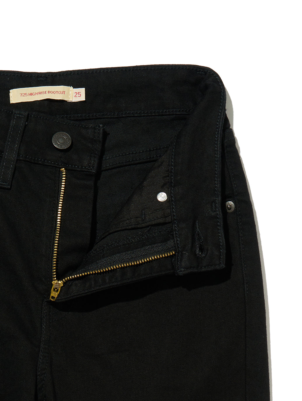 725™ ハイライズ ブーツカット ブラック
