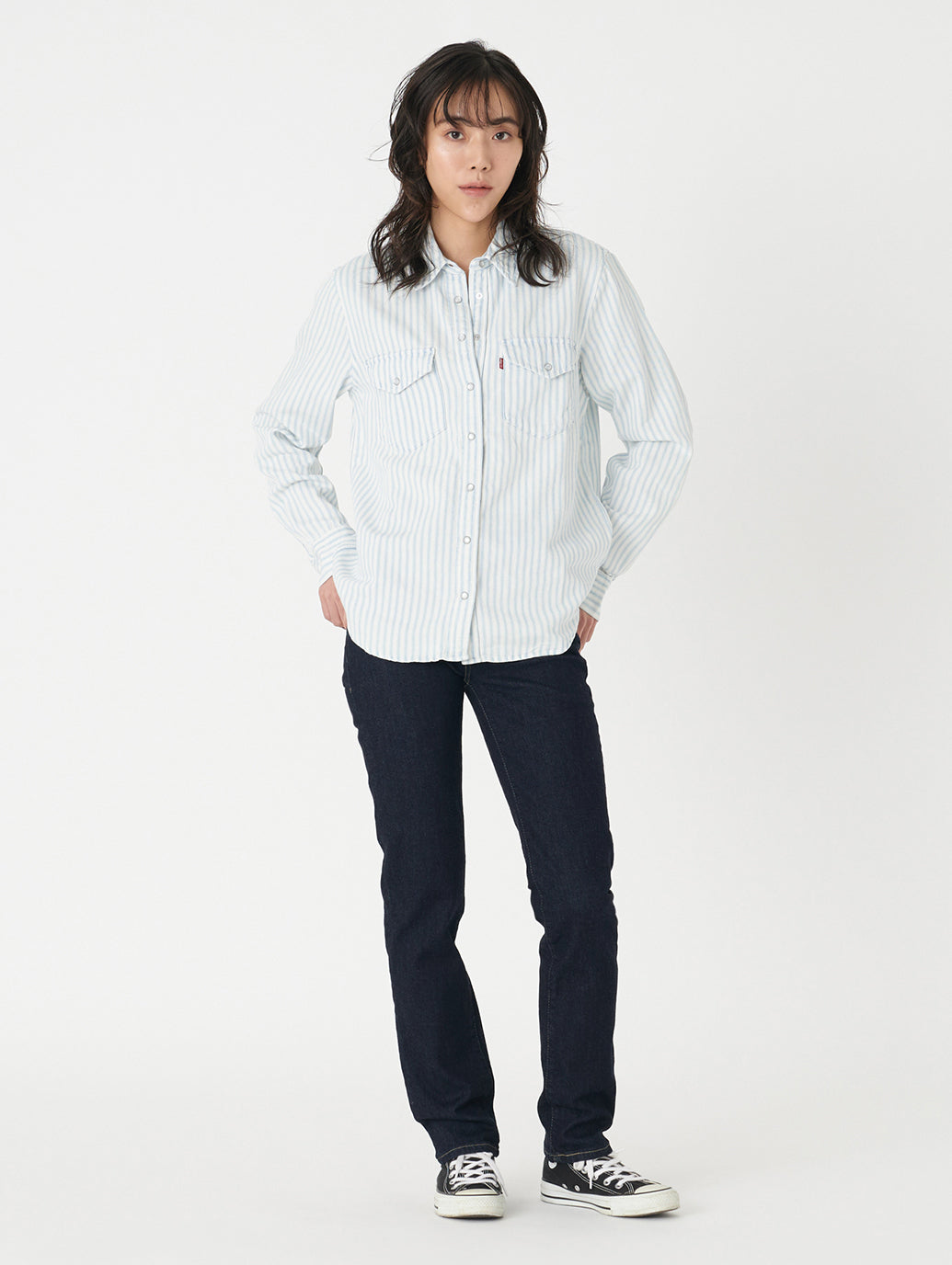 724 ハイライズ ストレート ダークインディゴ BLUE WAVE RINSE