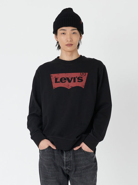 バットウィングロゴスウェットシャツ ブラック