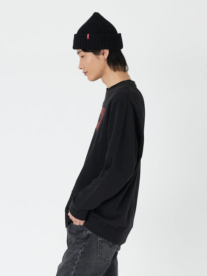 バットウィングロゴスウェットシャツ ブラック