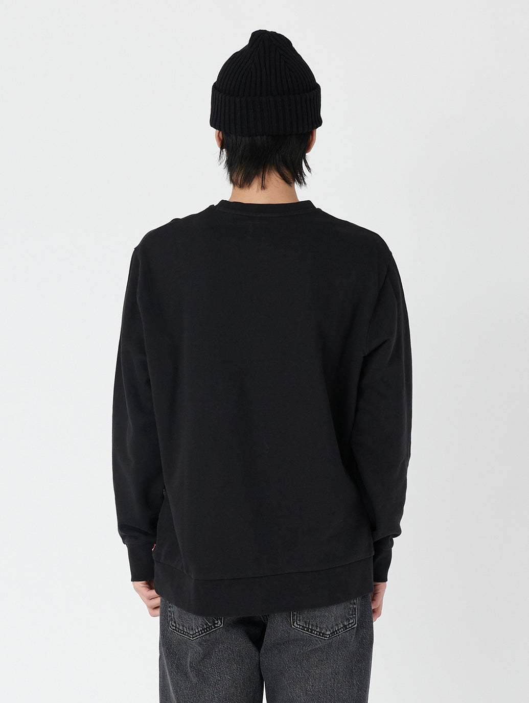 バットウィングロゴスウェットシャツ ブラック
