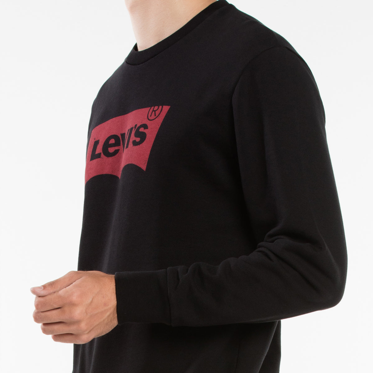 バットウィングロゴスウェットシャツ ブラック