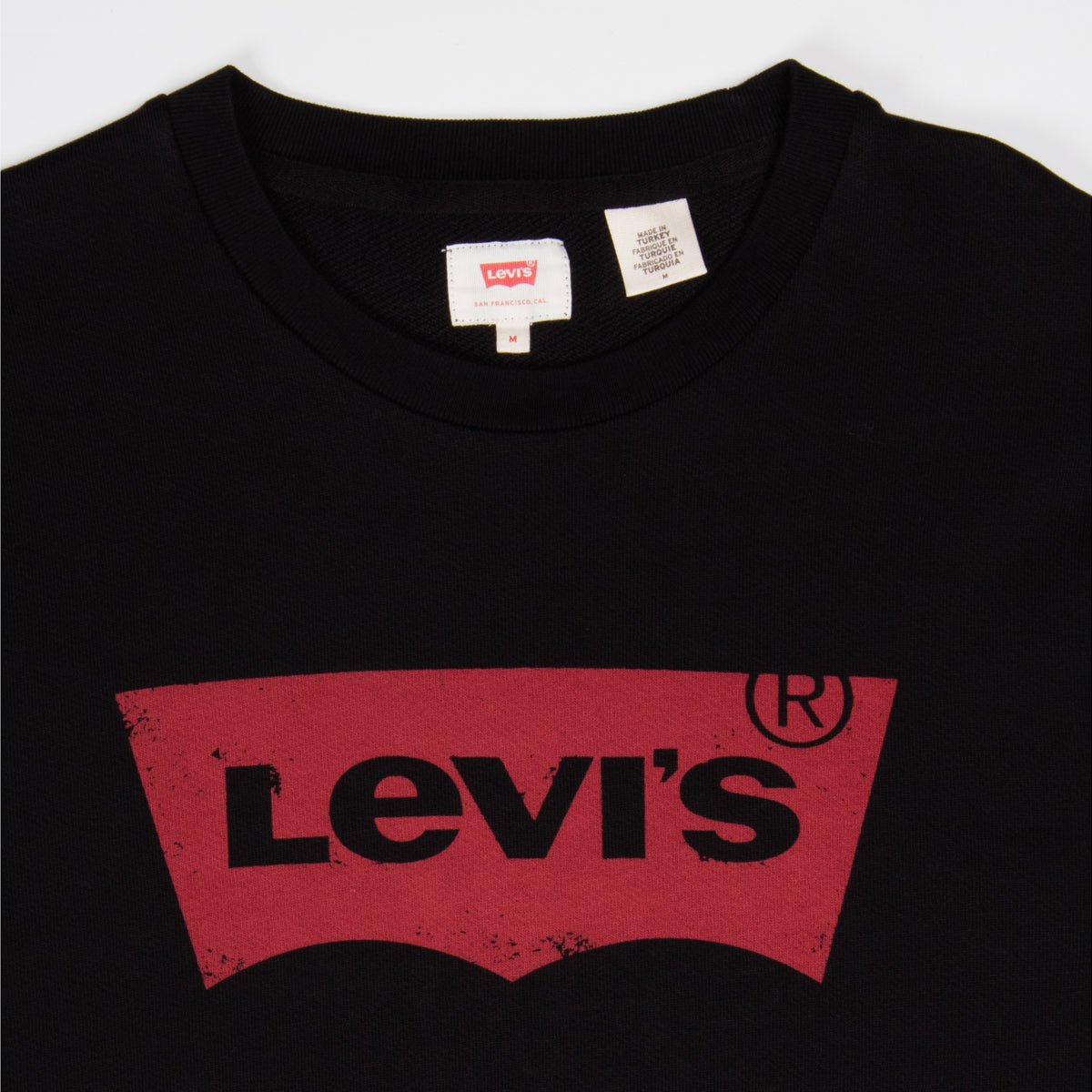 バットウィングロゴスウェットシャツ ブラック