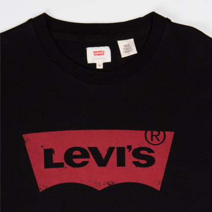 バットウィングロゴスウェットシャツ ブラック