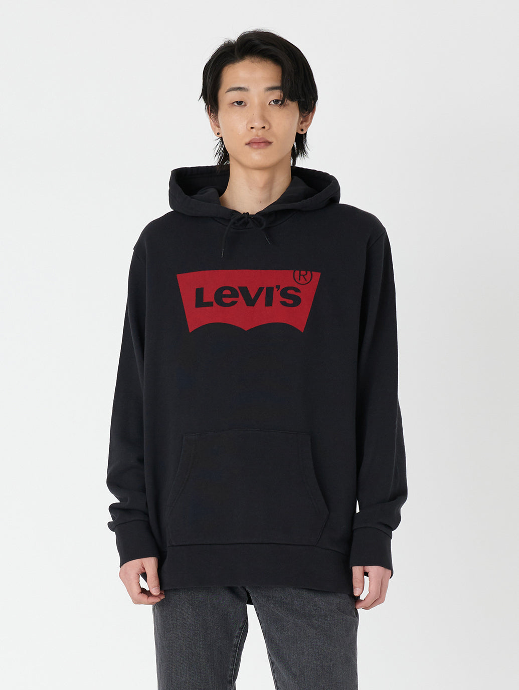 バットウィングプルオーバーフーディー