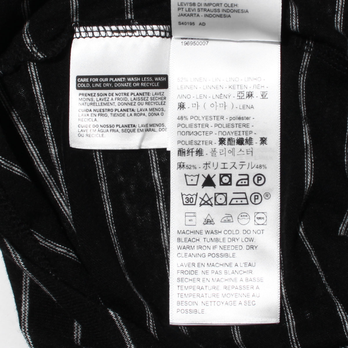 WILD FLOWER Tシャツ MEGAN STRIPE CAVIAR PRINT