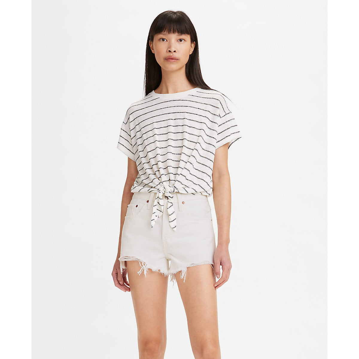 WILD FLOWER Tシャツ MEGAN STRIPE CLOUD DANCE