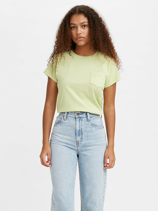 ARLO GARMENT DYE CREW SHADOW LIME GARME