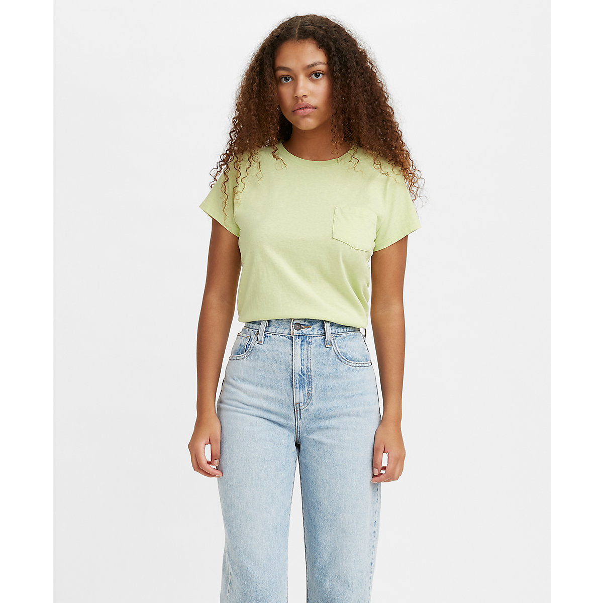 ARLO GARMENT DYE CREW SHADOW LIME GARME