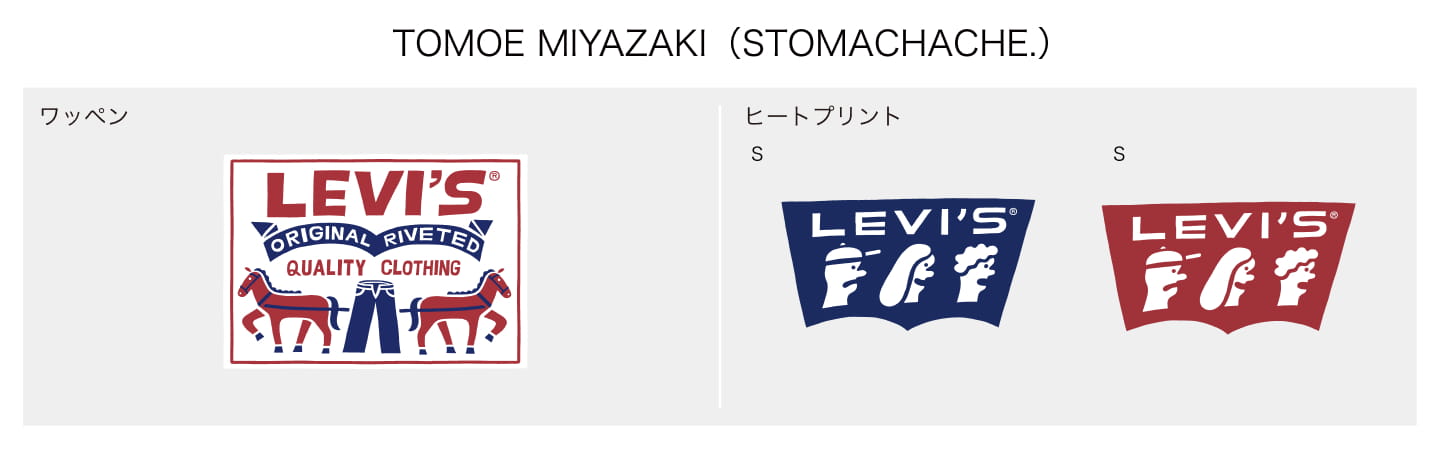 TOMOE MIYAZAKI(STOMACHACHE.) ワッペン ヒートプリント