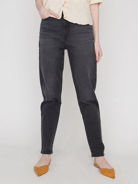 ハイウェストマムジーンズ ダークインディゴ