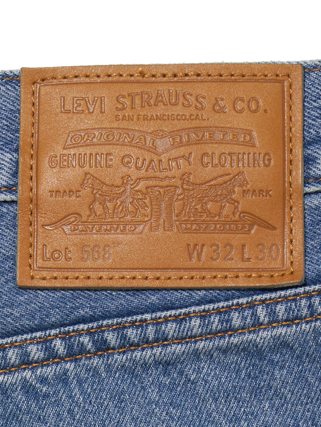 568™ STAY LOOSE ミディアムインディゴ BLUE ESSENTIALS