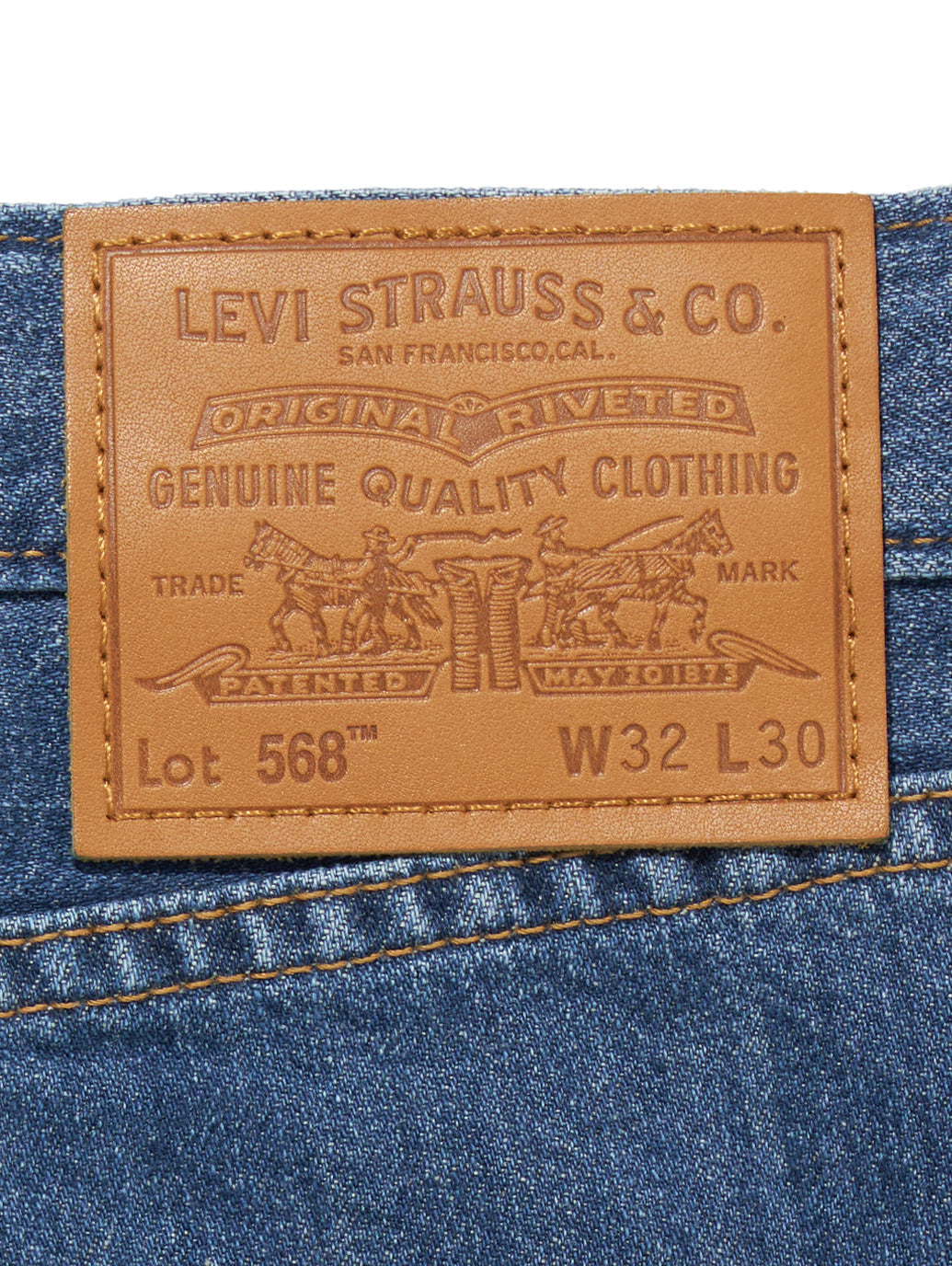 568™ STAY LOOSE ミディアムインディゴ TAILORED SCHOLAR