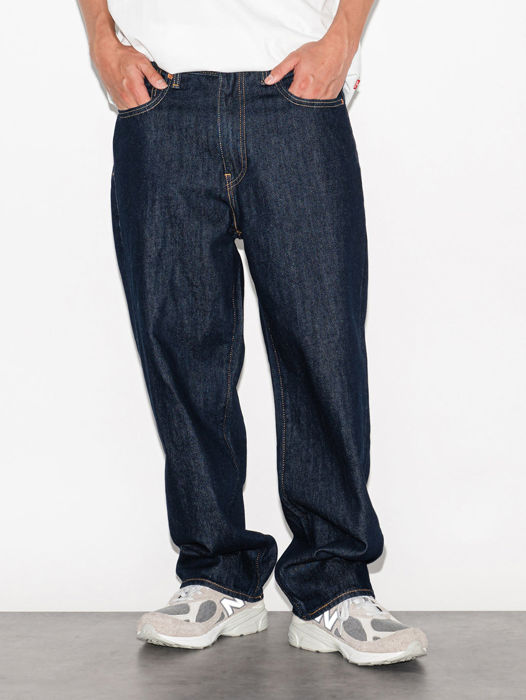 568™ ルーズストレート ダークインディゴ WELCOME TO THE GAME