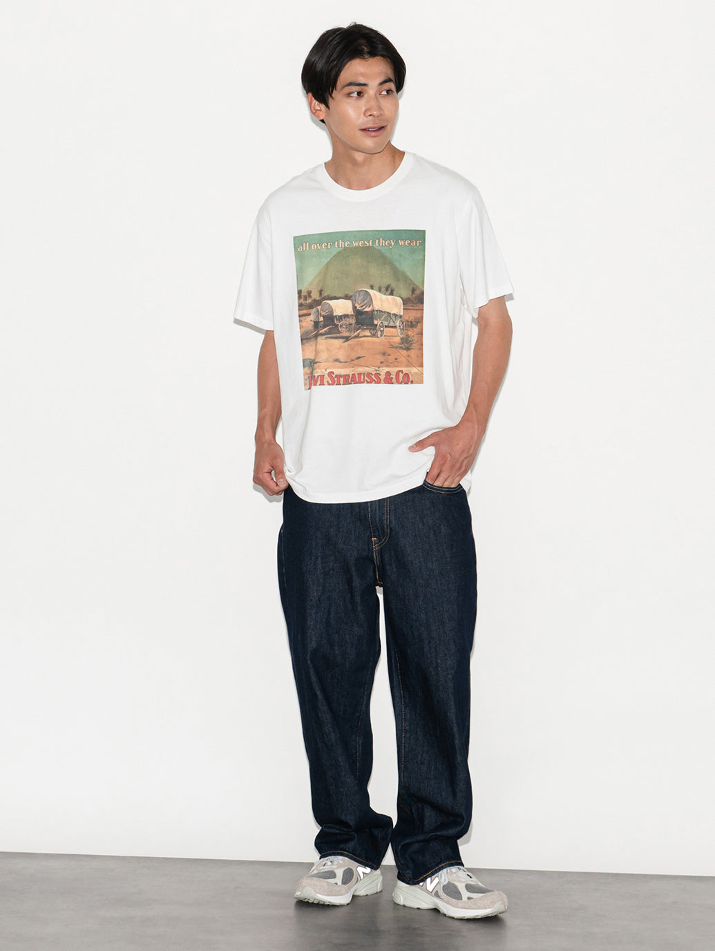 568™ ルーズストレート ダークインディゴ WELCOME TO THE GAME