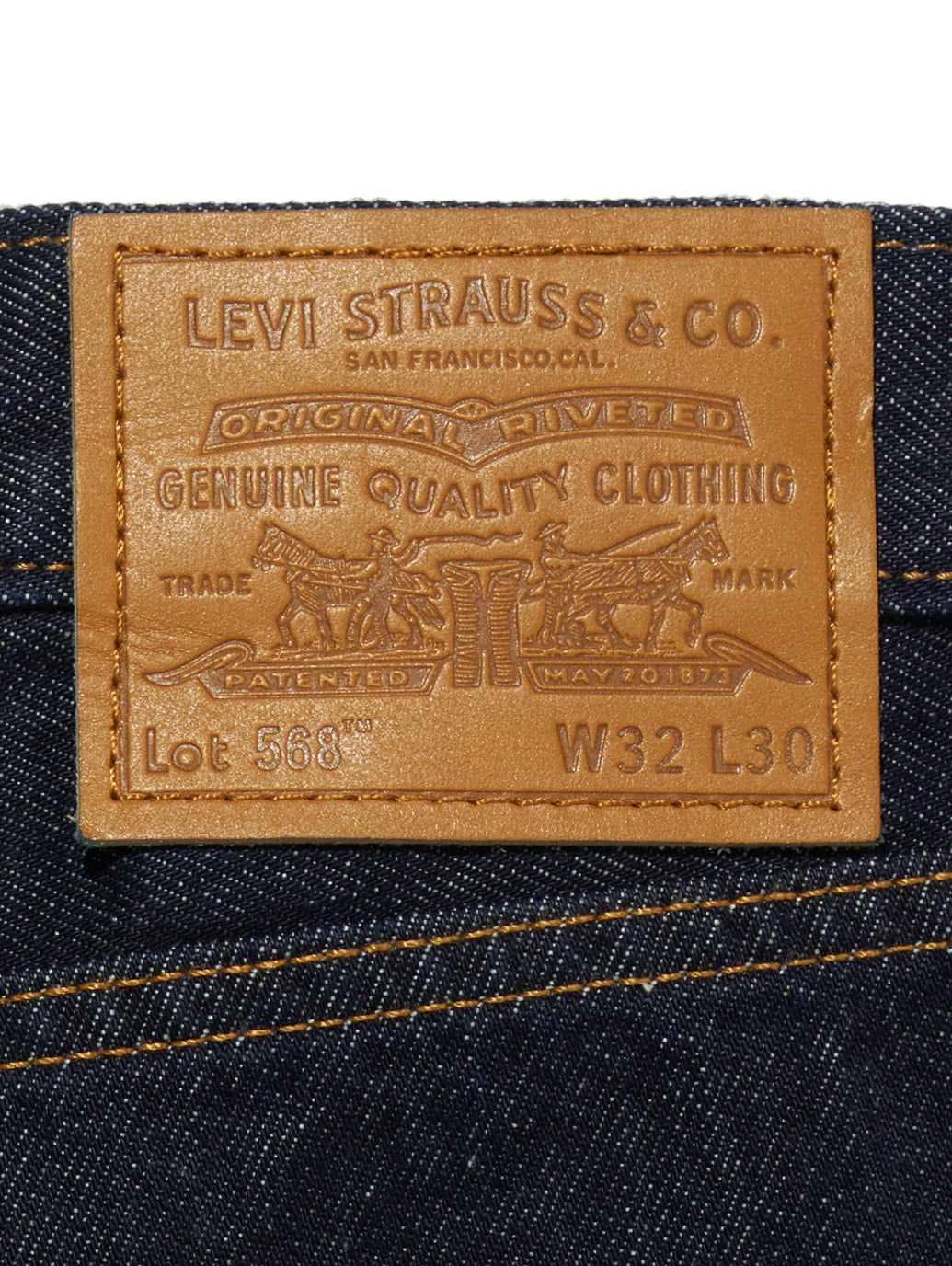 568™ ルーズストレート ダークインディゴ WELCOME TO THE GAME