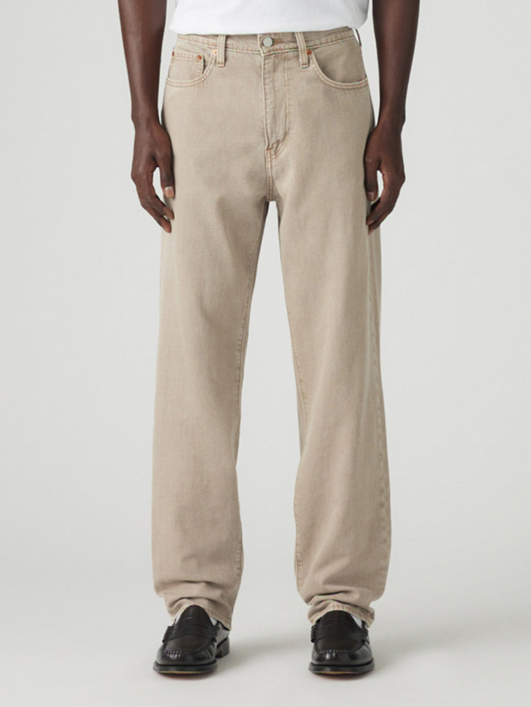 568™ ルーズストレート ジーンズ  ベージュ