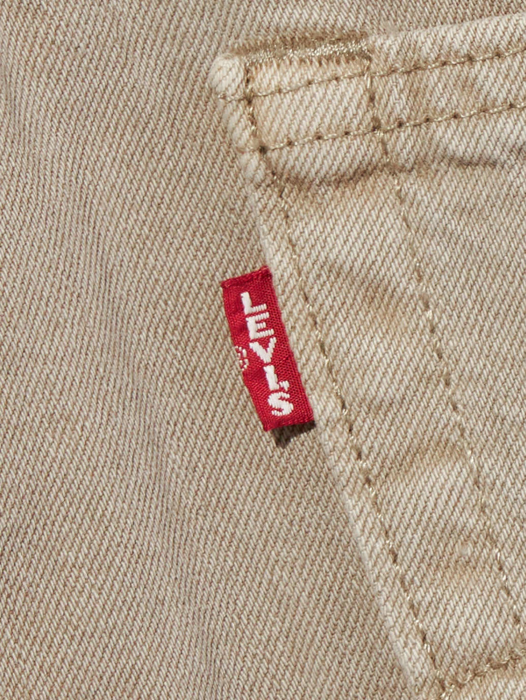 568™ ルーズストレート ジーンズ  ベージュ