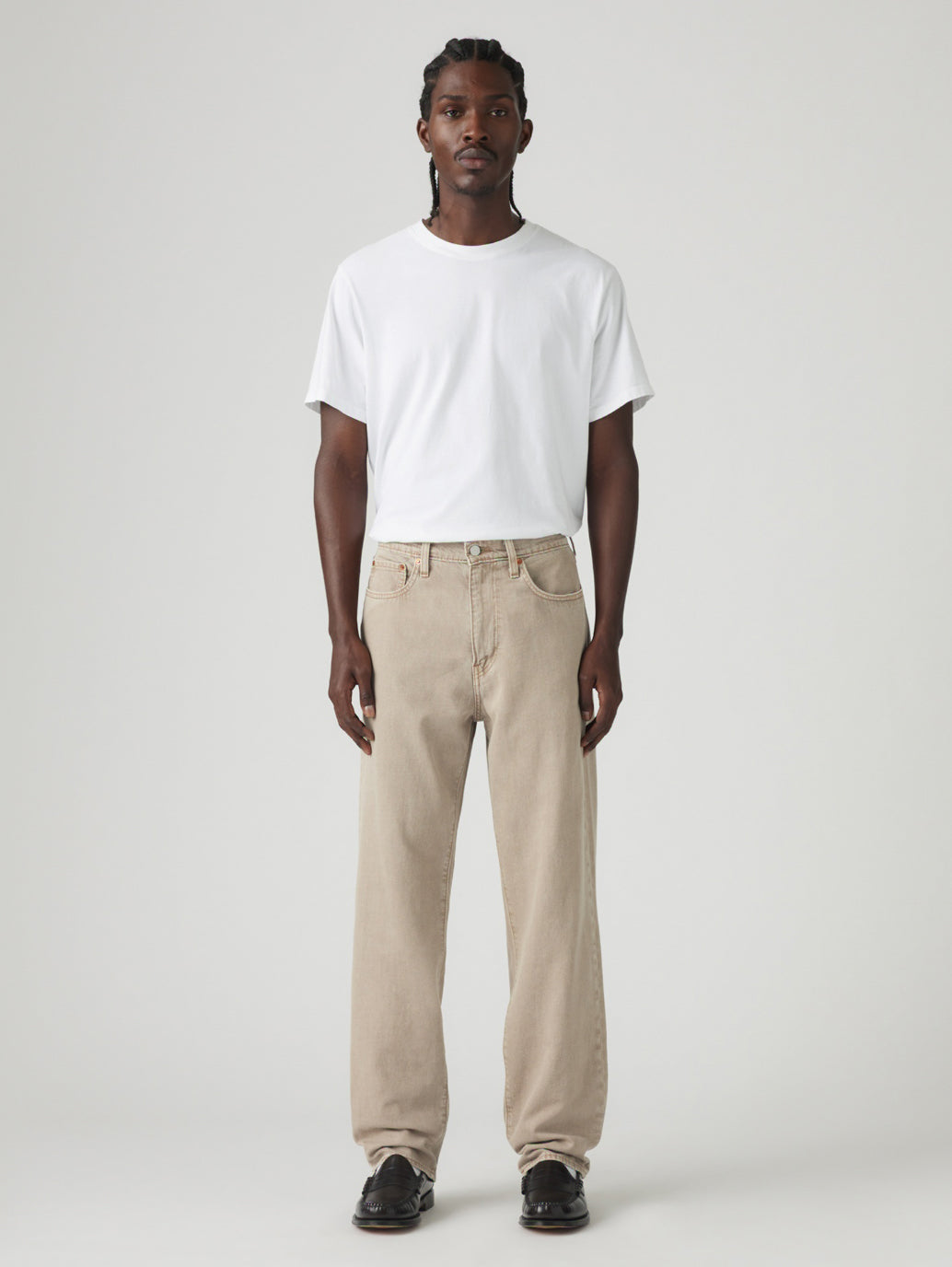 568™ ルーズストレート ジーンズ  ベージュ