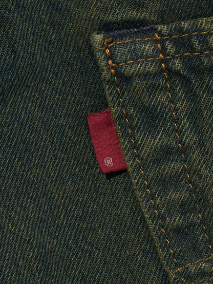 568™ ルーズストレートジーンズ グリーン