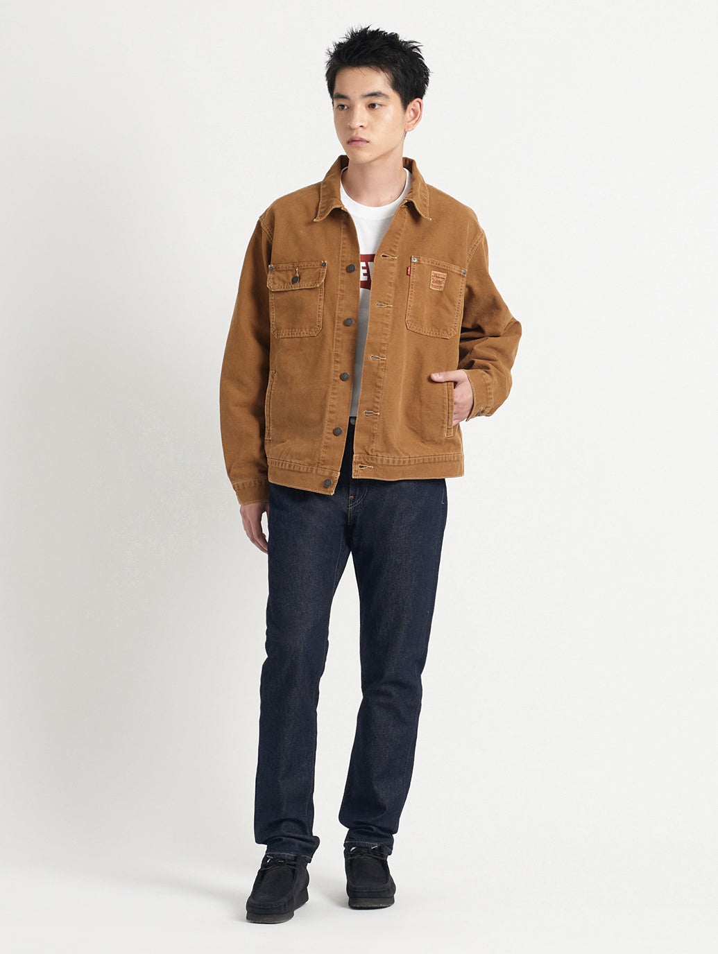 FLEX JEANS 502™ テーパードジーンズ ダークインディゴ MID KNIGHT RINSE