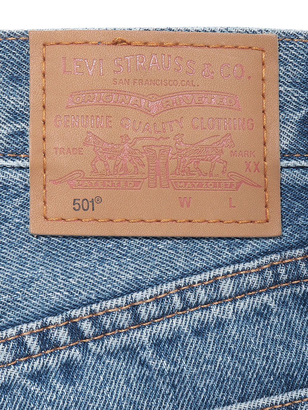 501® CROP ミディアムインディゴ WORN IN