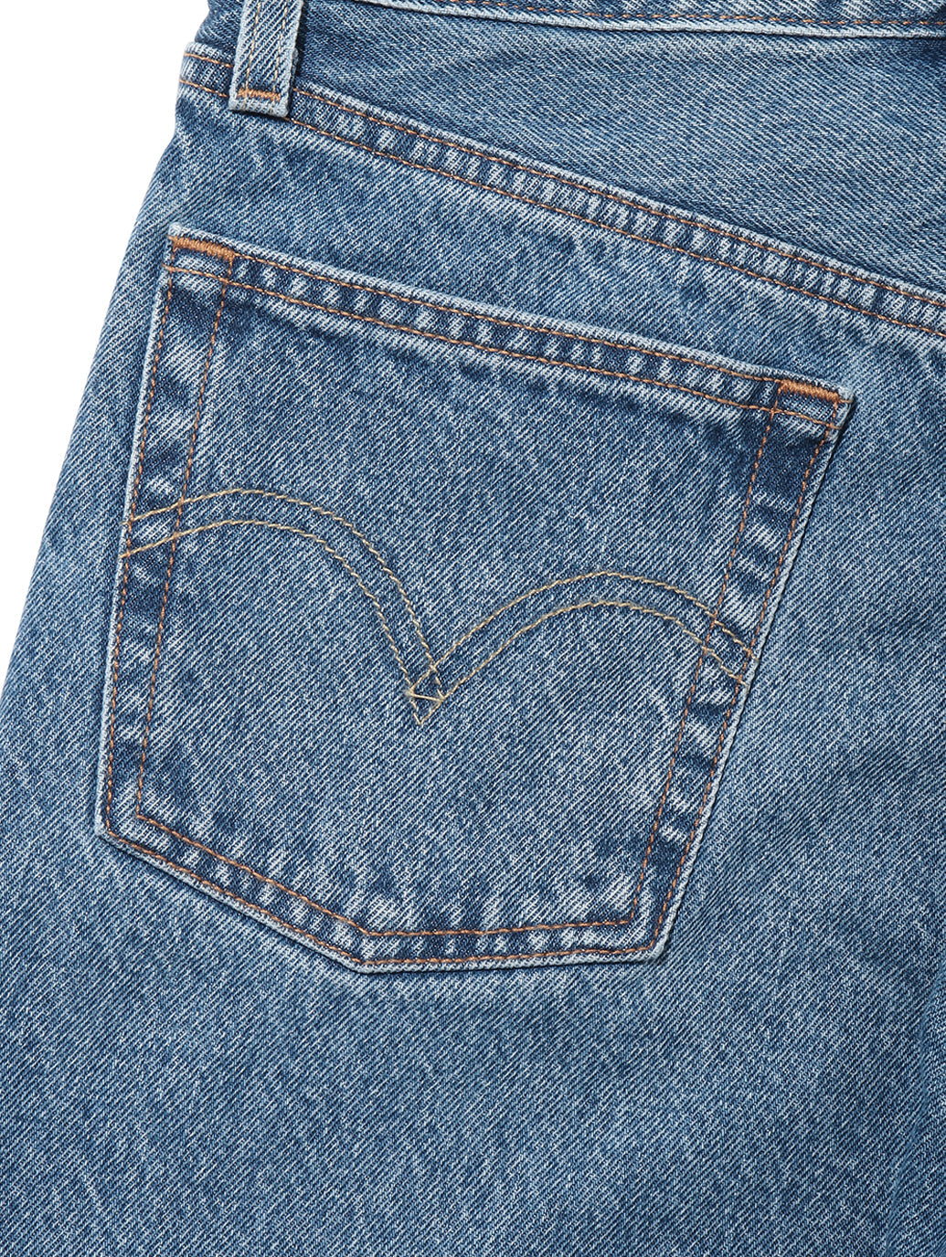 501® CROP ミディアムインディゴ WORN IN