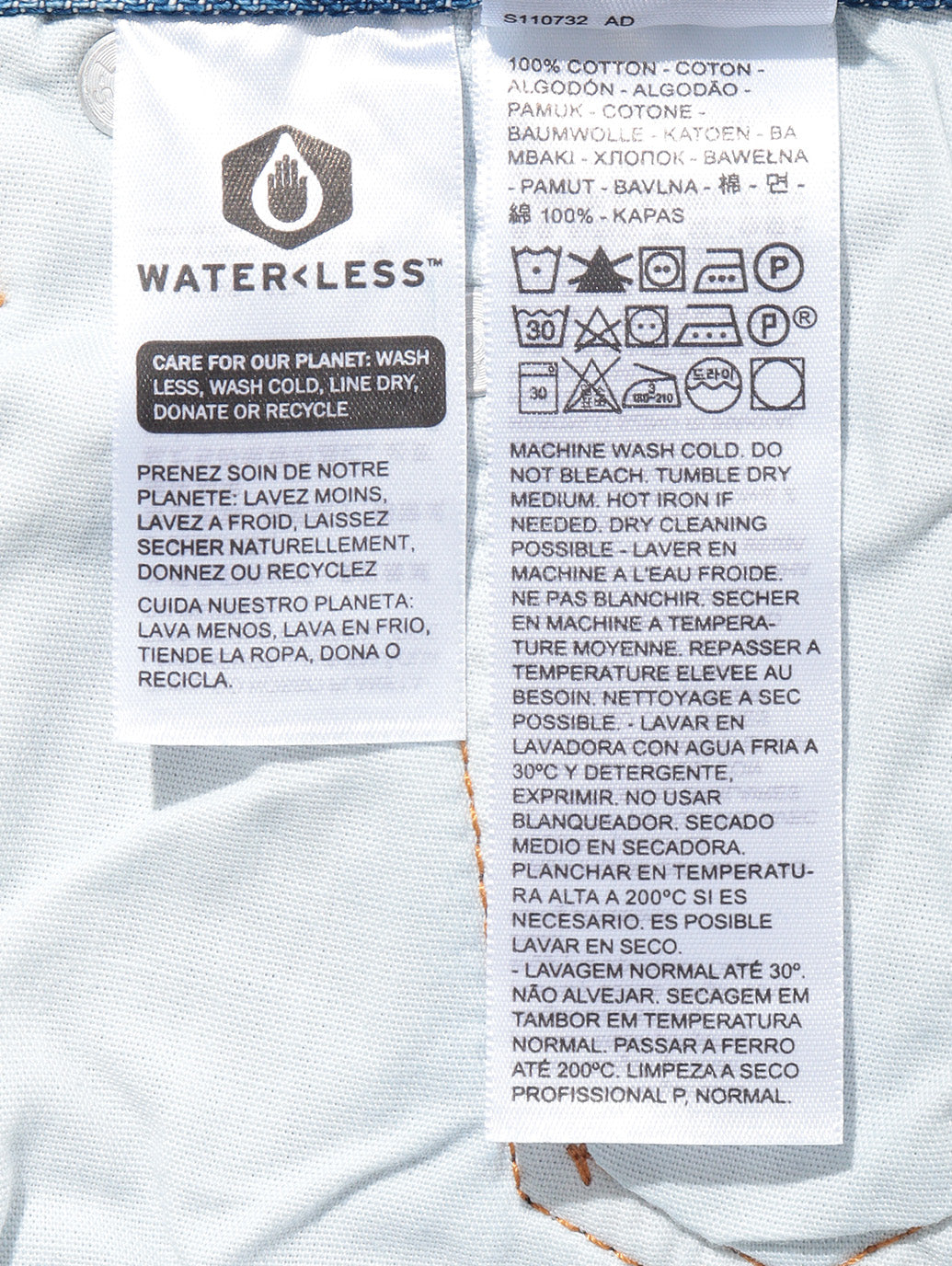 501® CROP ミディアムインディゴ WORN IN