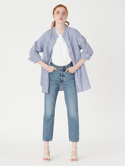 501® CROP ミディアムインディゴ WORN IN