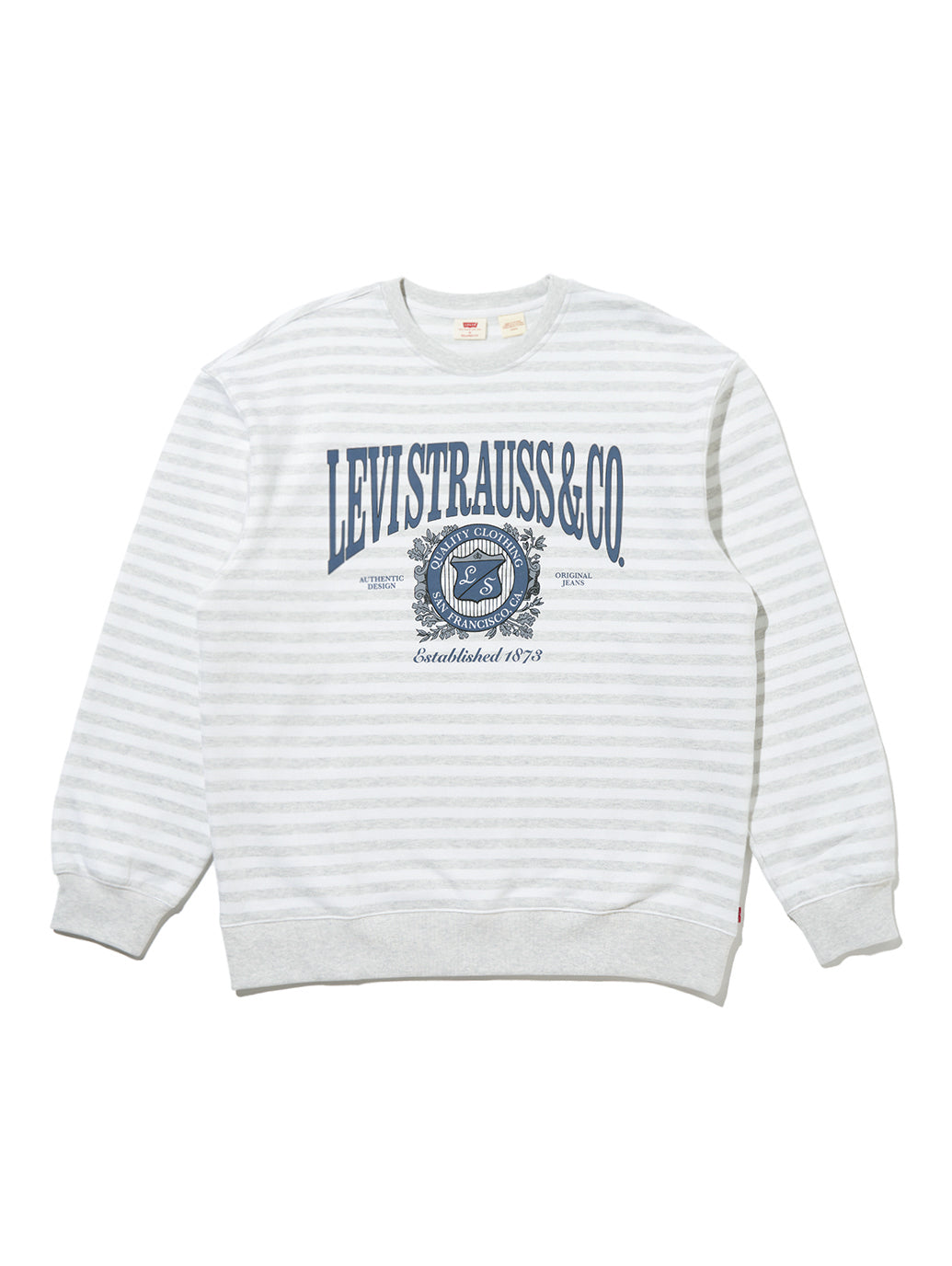 グラフィック クルーネックスウェットシャツ