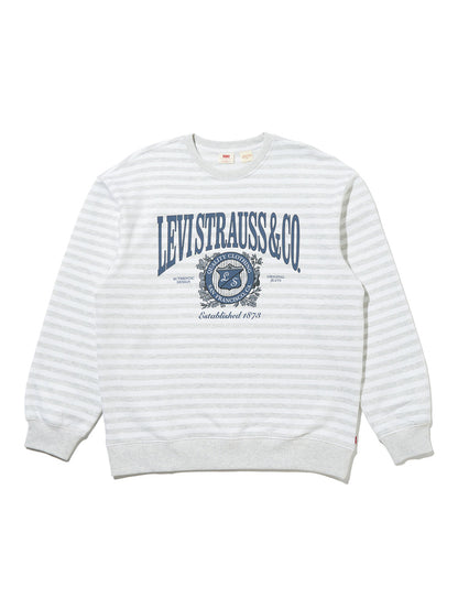 グラフィック クルーネックスウェットシャツ