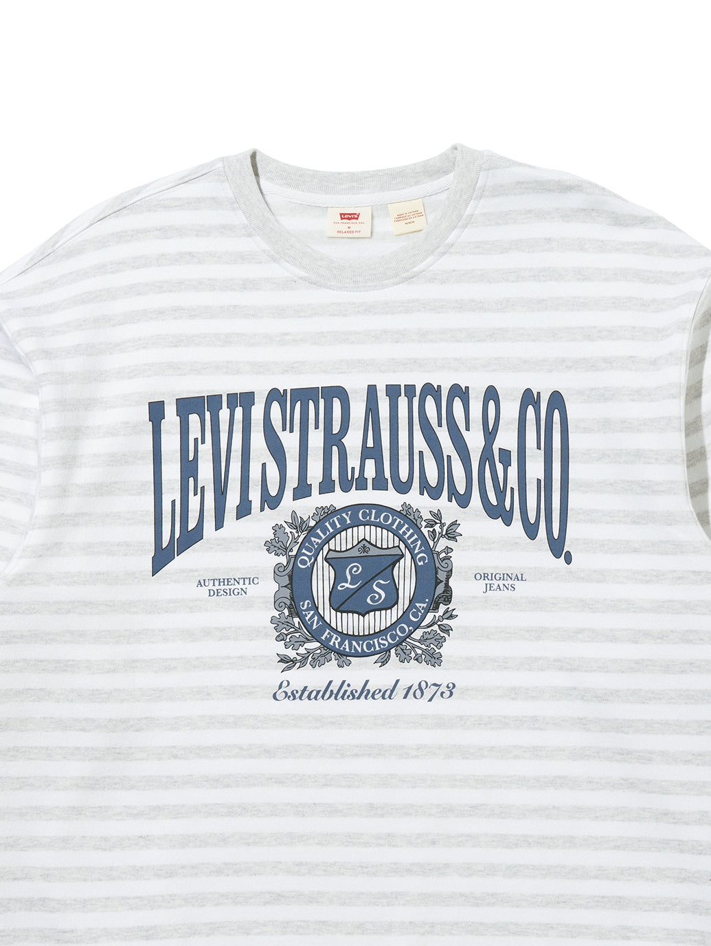 グラフィック クルーネックスウェットシャツ