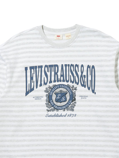 グラフィック クルーネックスウェットシャツ