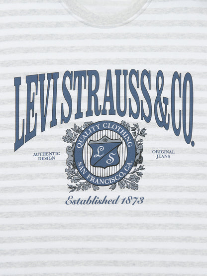 グラフィック クルーネックスウェットシャツ