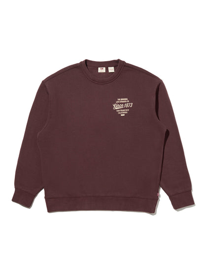 グラフィック クルーネックスウェットシャツ