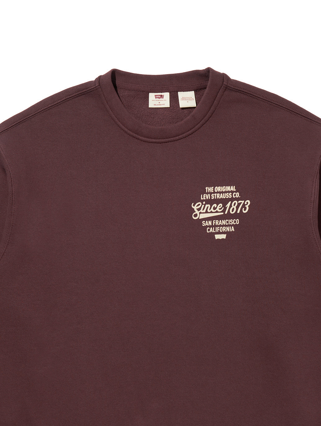 グラフィック クルーネックスウェットシャツ