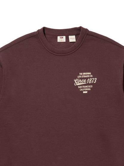 グラフィック クルーネックスウェットシャツ