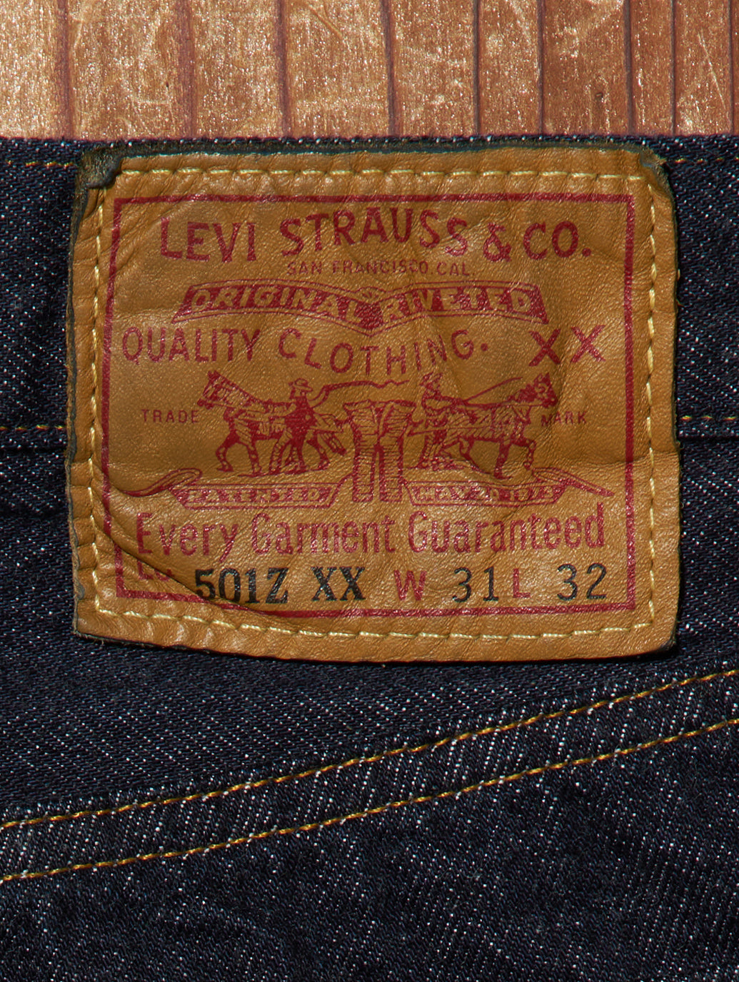 LVC 1954 501 JEANS Z8606 LVC ORGANIC RINSE 1954 INDIGO RINSE