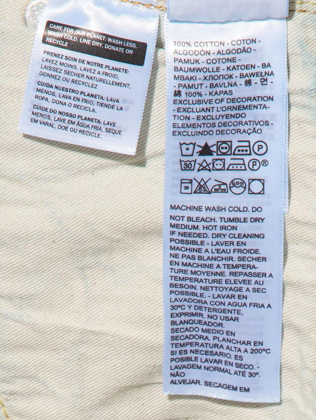 LVC 1954 501 JEANS Z8606 LVC ORGANIC RINSE 1954 INDIGO RINSE