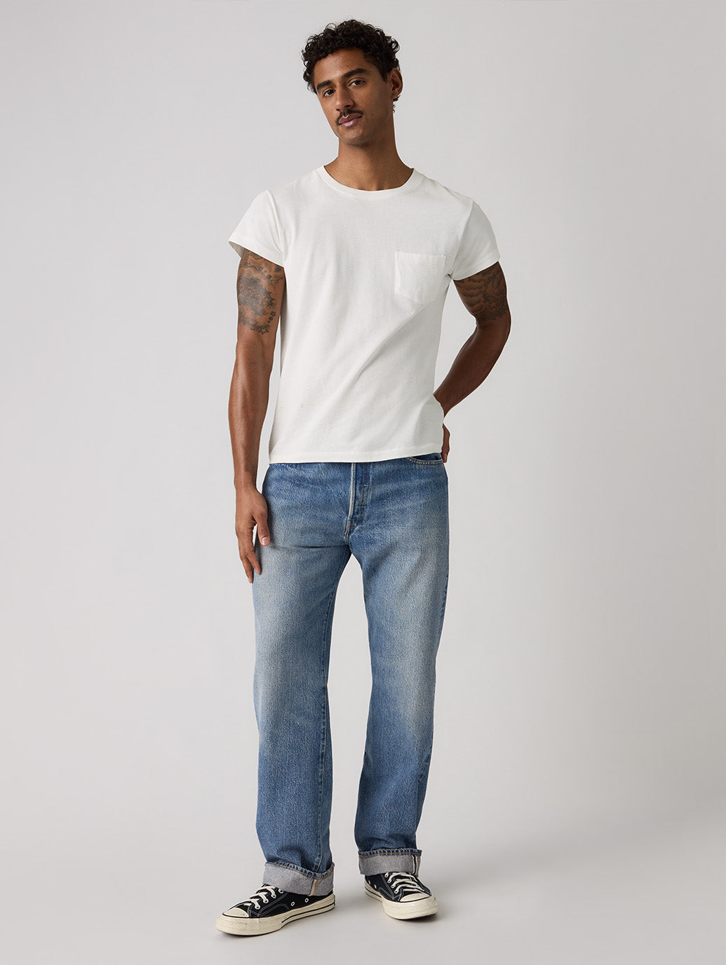 LEVI'S® VINTAGE CLOTHING 1955 501® ORIGINAL ジーンズ ライトインディゴ