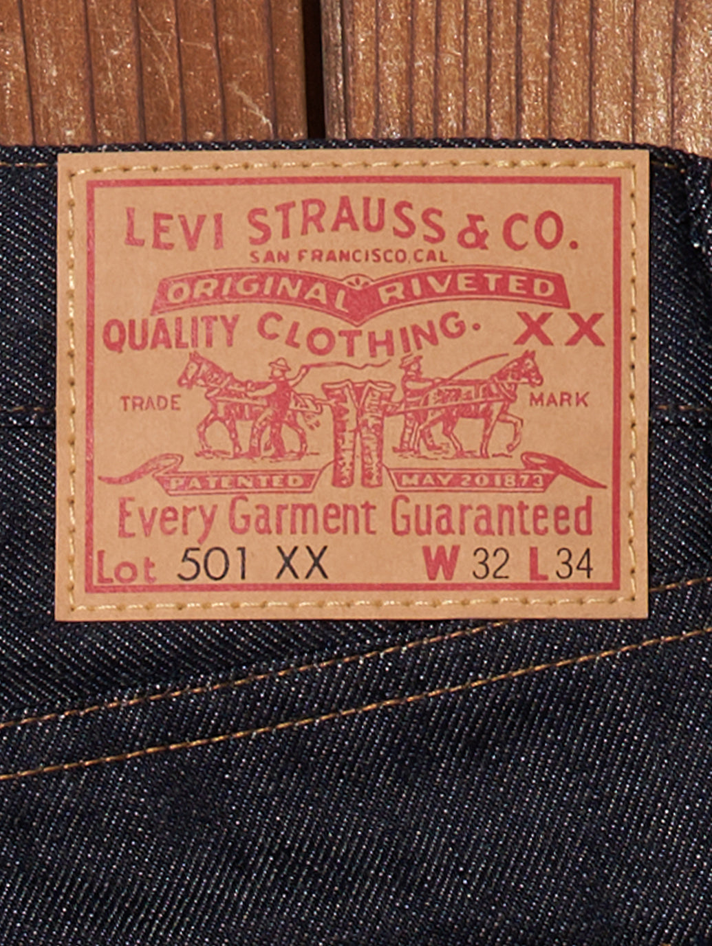 LEVI'S® VINTAGE CLOTHING 1955 501® JEANS ORGANIC RIGID