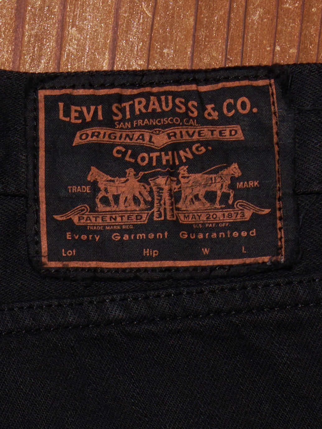 LEVI'S® VINTAGE CLOTHING 1950'S 701 JEANS BLACK LIZARD