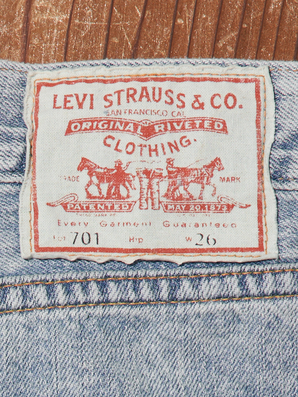 LEVI'S® VINTAGE CLOTHING 1950'S 701 ジーンズ YERBA BUENA ライトインディゴ WORN IN