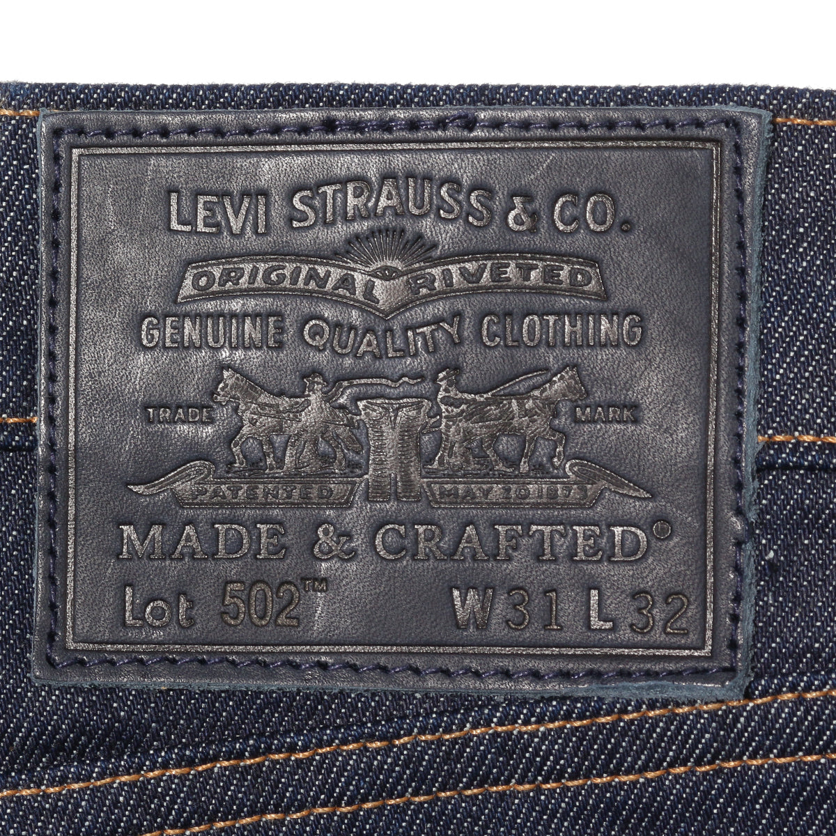 LEVI'S® MADE&CRAFTED® 502™ テーパードジーンズ RESIN ダークインディゴ RINSE STRETCH